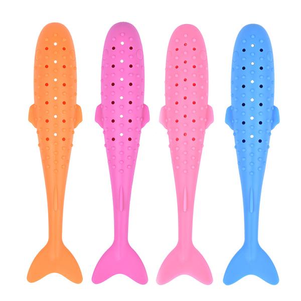 Food Grade Pet Play Toys Fish Type Durable Anti - Aging Size 165 * 35mm