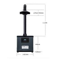 Extracteur de soudure simple de vapeur d'affichage numérique de conduit avec la puissance sans brosse 80W de moteur