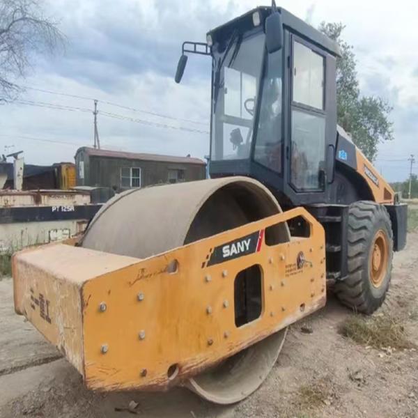 Usado Sany SSR220 Full Hidráulico Duplo Acionamento Single Steel Wheel Roller para Venda