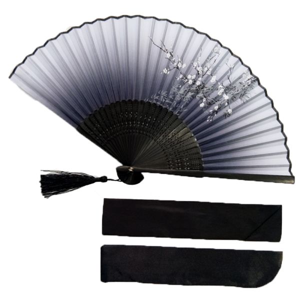[I AM YOUR FANS] in Stock Personalized Wedding Hand Fan Bamboo Silk Fan