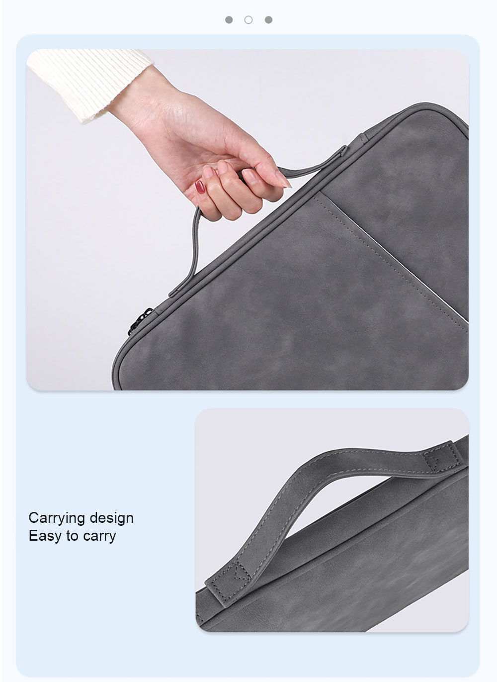 Lightweight Bags Vintage Leather Laptop Sleeve Computer Cases Notebook Cover for iPad for Samsung for Xiaomi 13.6 Inch Wholesale OEM/ODM/Private Label