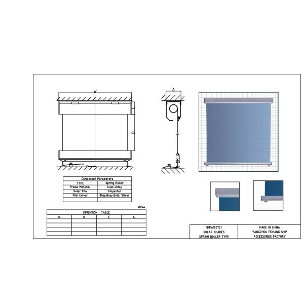 MARINE SOLAR SHADE & ANTI-GLARE SUN SCREEN ROLLER BLIND-YANGZHOU FEIHANG SHIP ACCESSORIES FACTORY