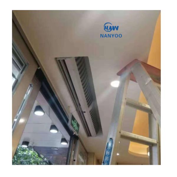 2970CFM Wall Mounted Cooling Door Air Curtains For Shopping Mall