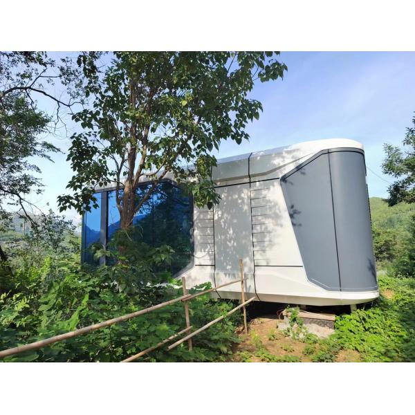 Mobile modular prefab portable container tiny house homes on wheels with full furniture for sale