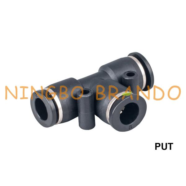 PUT 3 Way Union Tee Plastic Pneumatic Hose Fittings 1/8'' 1/4'' 3/8'' 1/2''