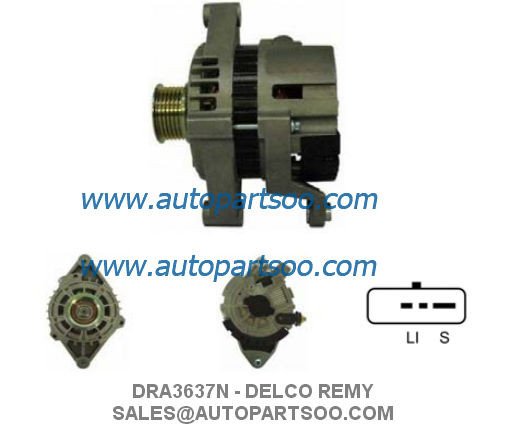DRA3637 DRA3637N - альтернатор 12V 85A Alternadores DELCO REMY