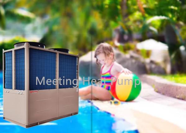 Coated Cabinet Swimming Pool Heater For Pool / Spa Tubs / Sauna Air To Water Heat Pump EVI 240KW