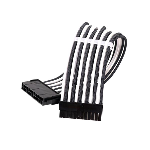 ATX PC Power Cable Manufacturers 24PIN Male to 24PIN Female Computer Sleeved Cable Extension Connector Kable