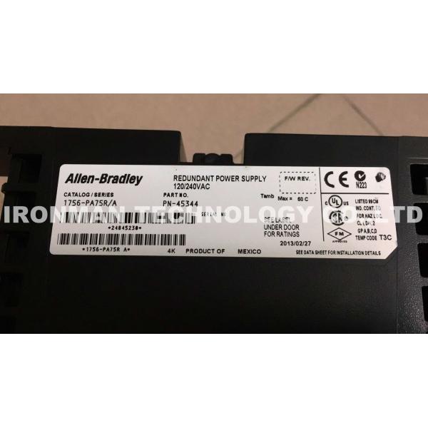 1756-PA75R/A  Allen Bradley ControlLogix Redundant Power Supply PLC