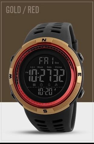 À prova de água 3ATM todo o relógio plástico de quartzo do relógio 48mm Lcd de quartzo