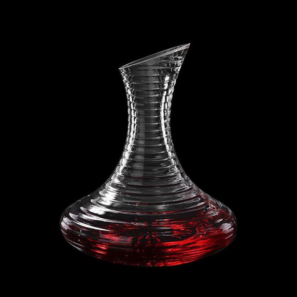 Bulk Wholesale Handcrafted Lead-Free Crystal Wine Decanter Aerator | 1500mL Distributor-Ready Carafe