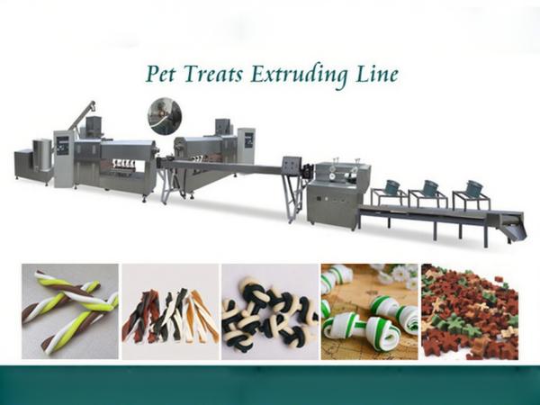 Ligne de traitement par extrusion d'aliments pour chiens semi-humides / Machine pour aliments pour chats