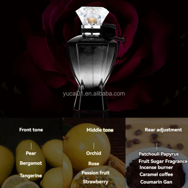 Regular Size Rose Brick Perfume Spray 100ml Lasting Eau de Toilette for Her Gift
