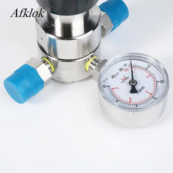 Régulateurs de pression en acier inoxydable 316L à gaz pour les laboratoires de l'industrie des semi-conducteurs 60psi
