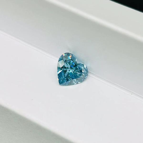 причудливой интенсивной диаманты 2.9ct выросли лабораторией, который голубые с аттестацией IGI