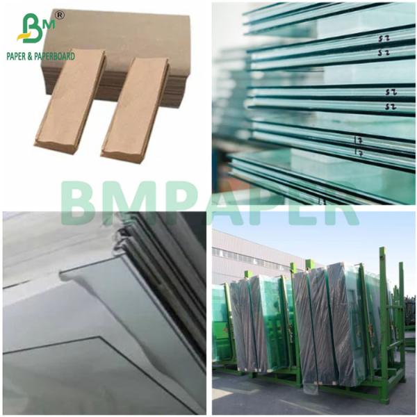 Papel de entrelazamiento de vidrio fotovoltaico de 36 gramos de color marrón natural para protección de vidrio