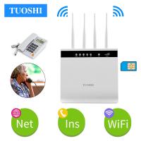 Routeur Volte du jeu de puces LTE de MTK avec RJ11 les antennes à gain élevé du port 4x5dbi