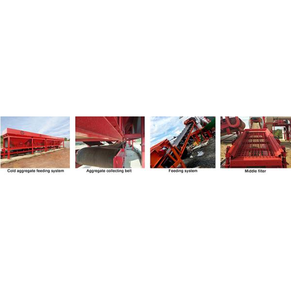 Неподвижный 120TPH завод смешивания серии асфальта хоппера 4x8m3