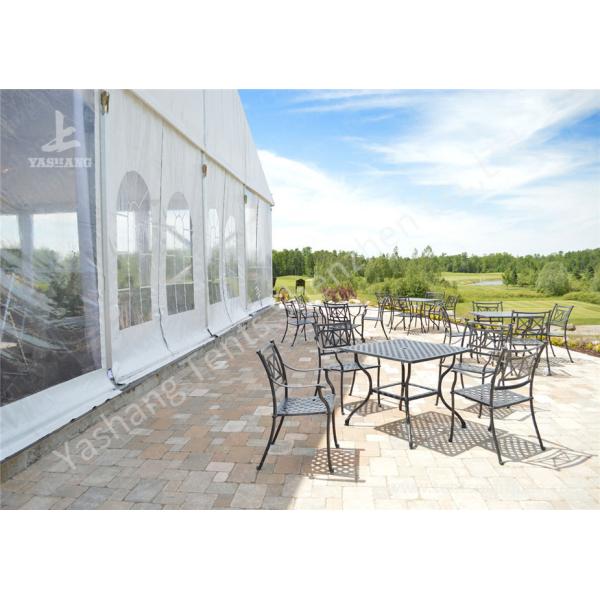16M Wide Transparent Pvc Wall Outdoor Party Tents , Wind Resistant Garden Party Marquee