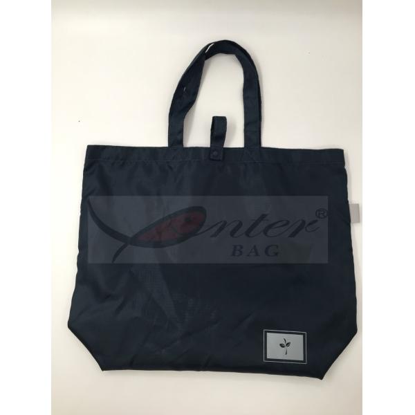 190T Polyester Reusable Folding Shopping Bags Washable For Women / Men