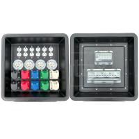 Syntaxe MD1 Boîte de distribution portable en HDPE à trois phases 400A IP67 avec prises Nema UL 430x380x460mm