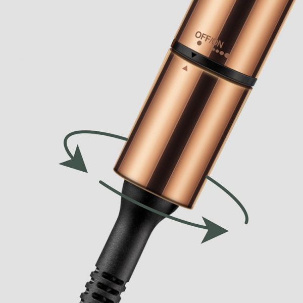 Ceramic Spiral Curling Iron Long Barrel Curling Iron Adjustable Fast Heating