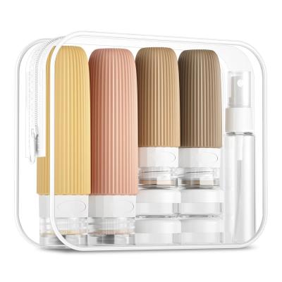 Apricot Refill Toiletries Silicone Travel Bottle Set Leak Proof 16 Pack