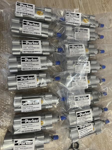 Alésage s Ø32 - Ø320mm Aluminium ISO15552 TPE-U PU Tige de piston en acier inoxydable Vérin pneumatique Parker P1D-T Pour l'industrie P1D-T032MS-0040 P1D-T063MS-0050 P1D-T125MS-0100 P1D-T250MS-0250