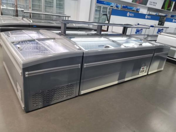 Straight - cooling automatic frost refrigerating frozen preservation horizontal island cabinet