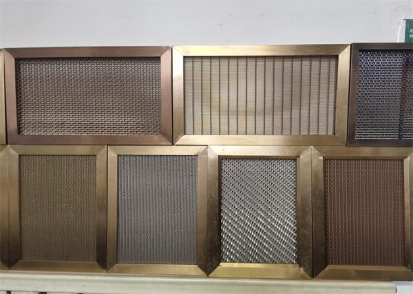 Decorative Woven Mesh Stainless Steel Railing Infill Panels For Metal Balustrade Systems