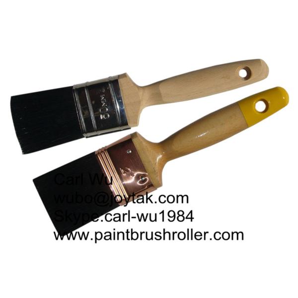 Natural bristle Chinese bristle synthetic mix 2 piece paint brush sets wood