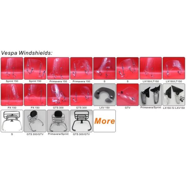 Smoke / Clear Other Motorcycle Parts 44m Length For Vespa LX150 LX125 LX50