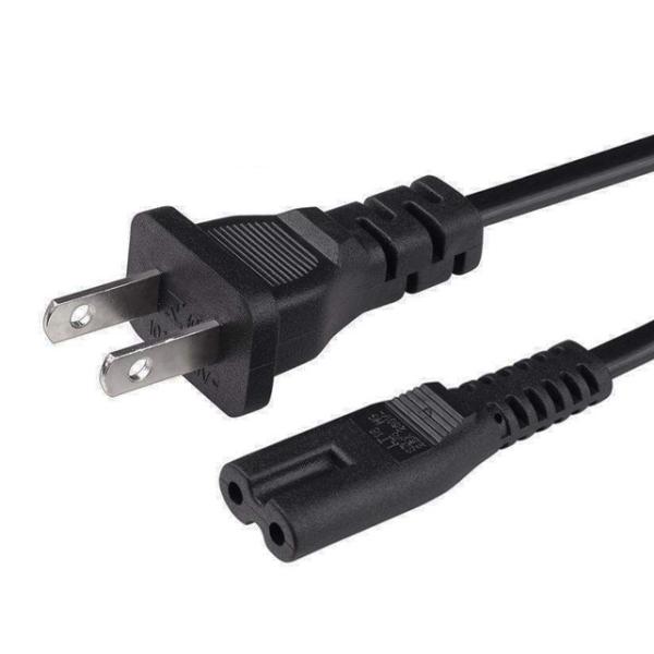2 Prong UL Power Cord 0.8m 1.2m 1.5m IEC 60320 C13 Connectors