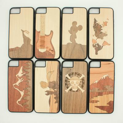 Laser Engraving Blank Wood iPhone X Case Light Weight with Custom Design