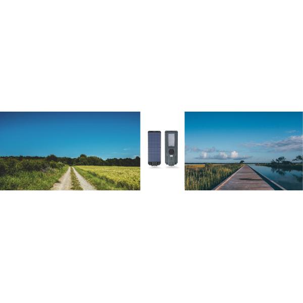 IP65 Lâmpada solar LED à prova d'água com bateria LiFePO4 para parque de estacionamento de jardim