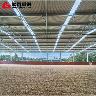 Prefab Steel H-Beam Horse Farm Building Custom Design