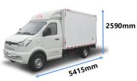Camion électrique à plat de boîte de cargaison 5m de long mini grande vitesse
