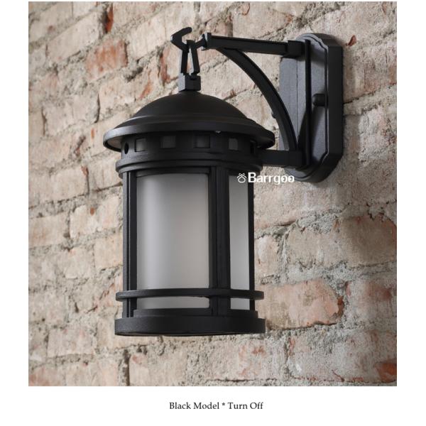 American Country Vintage Aluminum Garden Wall Light Sconce With E27 Bulb Socket