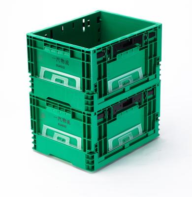 Caixa de plástico dobrável conveniente para armazenagem e transporte em armazém 400x300x230mm