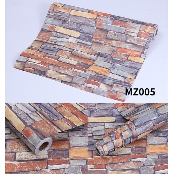 Width 122cm 60cm 3D Washable Wallpaper Moisture Proof 3D Brick Wallpaper Sticker