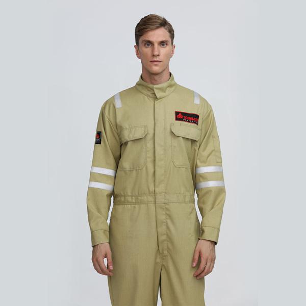 Aramid Flame-Resistant Coveralls Customized For Petroleum Refining And Chemical Industries Protective Workwear