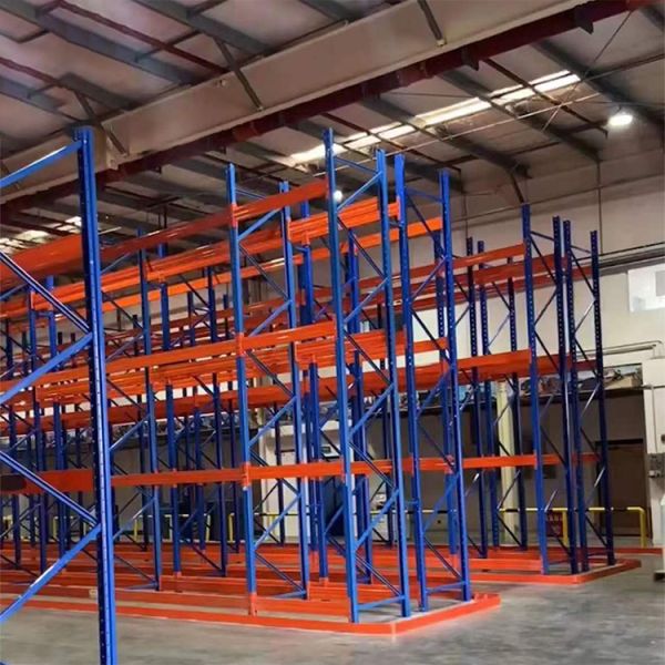 Q355B Steel Narrow-Aisle Pallet Racking for Cold Storage with Corrosion Resistance and High Storage Density