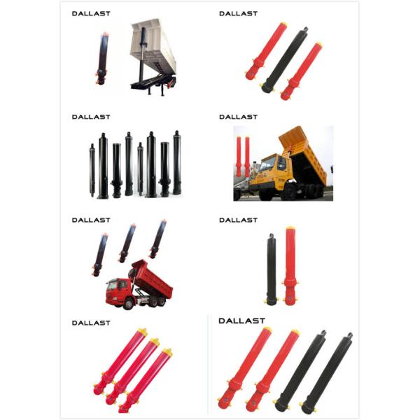 Custom Single Acting Hydraulic Ram , Dump Truck Welded Hydraulic  Ram Cylinder