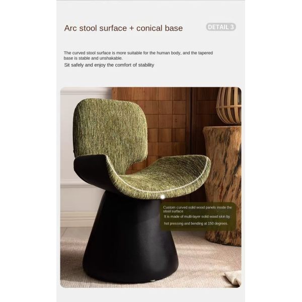 Minimalist Modern Dressing Table Makeup Vanity Chair Creative Backrest Swivel Chair Salon Accent Leisure Home Office Bedroom