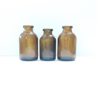 Médecine industrielle Bouteille en verre de 100 ml avec bouchon en caoutchouc et bouchon en verre Couleur naturelle transparente