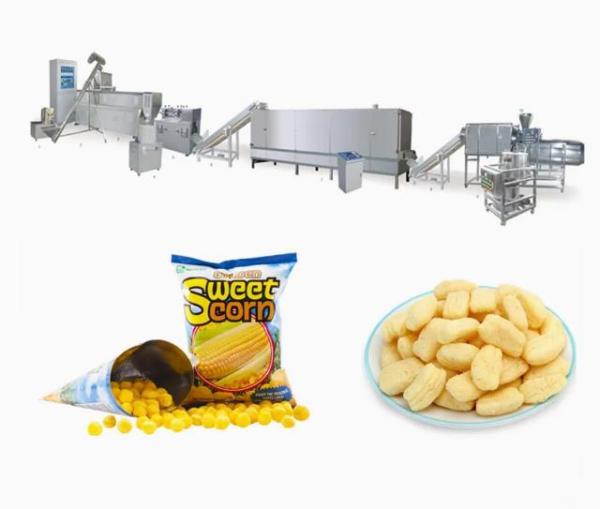 Le casse-croûte a soufflé machine d'extrudeuse de casse-croûte de maïs