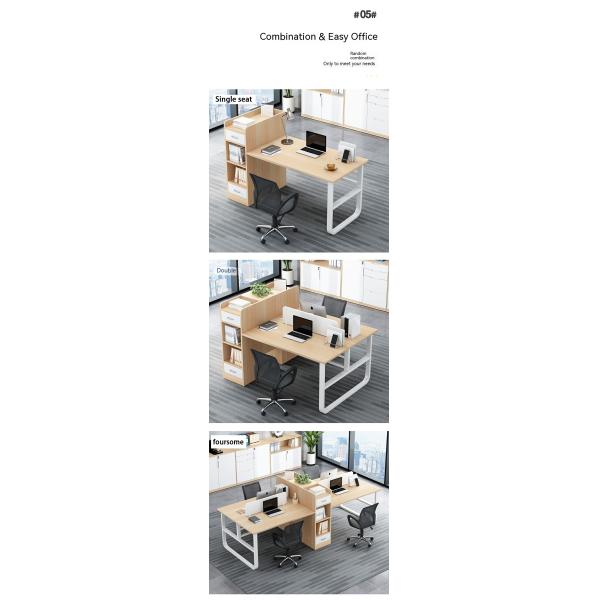 2 asientos Muebles de oficina Personal Mesa Estación de trabajo modular con cajón en estilo moderno