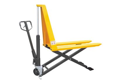 Scissor o caminhão de pálete da mão do elevador com raio de gerencio dianteiro extremamente longo dos pés 1670mm