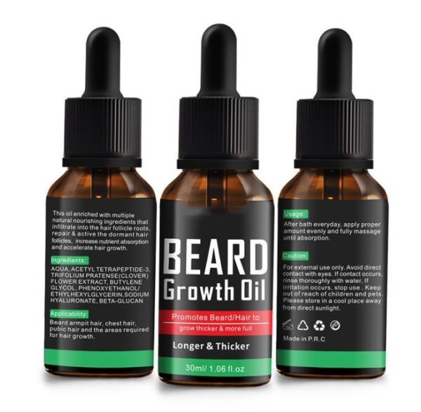 OEM / ODM Organic Men'S Facial Hair Care Beard Growth Essential Oil