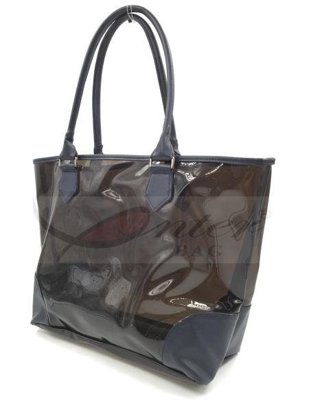 Durable Easy Carry Pvc Tote Bag / Pvc Shopping Bags For Outdoor 47*30.5*5.5 Cm